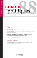 Raisons politiques 88, novembre 2022